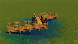 曲桥 3dsmax 模型