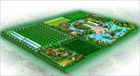 生态园效果图PSD