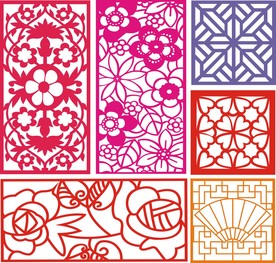 窗格 窗花 屏风  隔断