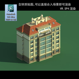 多层建筑 景观 小区 地产 楼