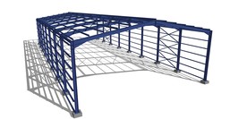 中铁建工业建筑钢筋厂钢筋钢架棚