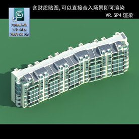 多层建筑 景观 小区 地产 楼