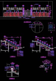 跌水景观大样详图