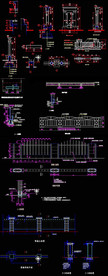 园林栏杆CAD施工图