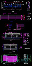 围墙铁艺护栏CAD图
