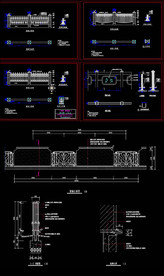 公园围墙建筑大样图