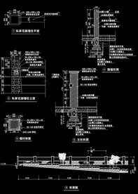 河边护栏建筑设计图纸