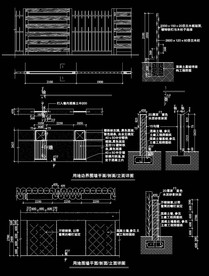 花园围墙CAD图纸