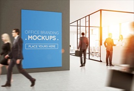 室内展板装饰画样机图片