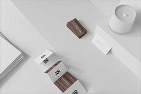 六折页+名片样机一键贴图