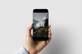 手机智能贴图样机效果图图