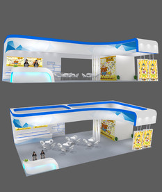 最新实用通用展览展台设计模型图