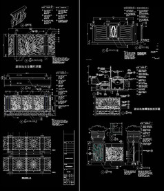 路边围墙建筑图
