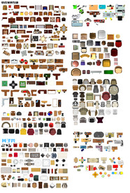 样版房彩平PSD素材图集