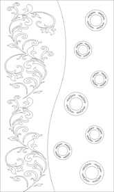 欧式花 艺术玻璃