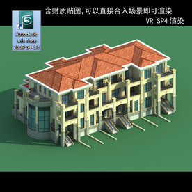 中式建筑 中式多层建筑 别墅