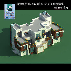 中式建筑 中式多层建筑 别墅