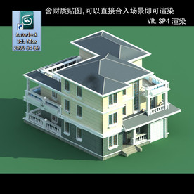 中式建筑 中式多层建筑 别墅