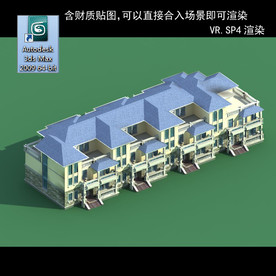 中式建筑 中式多层建筑 别墅