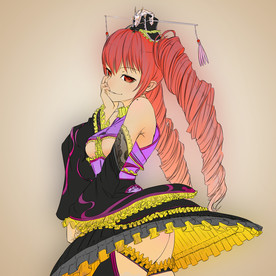 CG鼠绘PSD人物分层素材