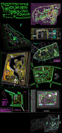 公园景观CAD规划图纸