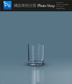 透明马克杯子样机图片