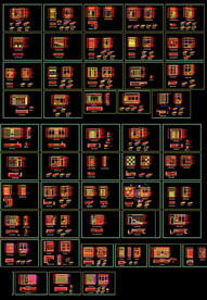 衣柜模块CAD图纸