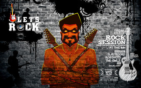 一起摇滚潮流时尚背景墙