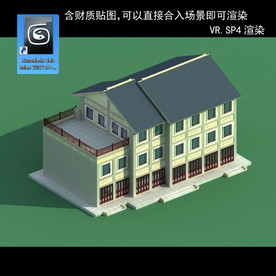 中式建筑 中式多层 中式别墅