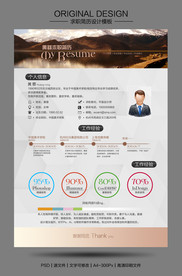 高档创意简约个人求职简历