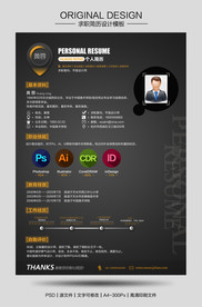 灰色创意个人简历