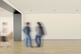 室内墙体广告贴图样机