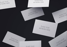 创意特种纸烫金名片样机图片