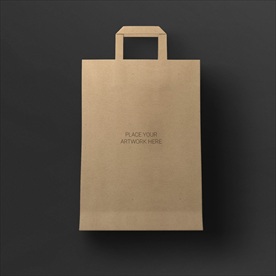 牛皮纸手提袋样机图片