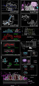 公园假山设计CAD图
