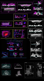 园林景观假山CAD图