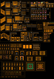 整木家具衣柜CAD图库