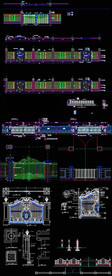 铁艺门CAD图纸