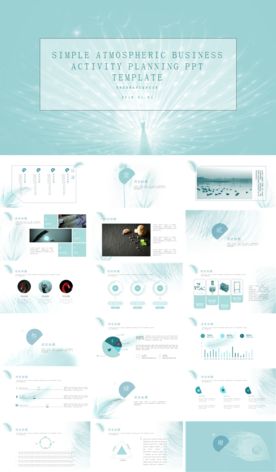 商务活动策划PPT模版
