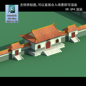 中式建筑 中式多层 中式民居