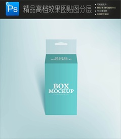 空白技产品包装盒设计样机
