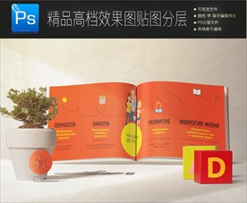 儿童读物睡前故事样机效果图