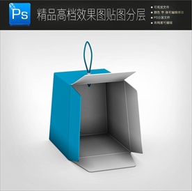 空白样品盒子样机效果图