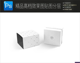 高档礼盒效果图PSD分层