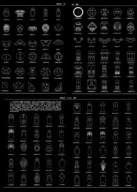 铜饰拉手CAD图集