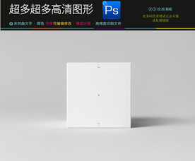 空白样品盒子样机效果图