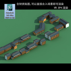 中式建筑 中式多层 中式别墅