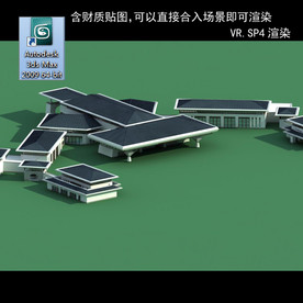 中式建筑 中式多层