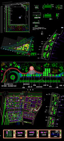 园林道路观景CAD施工图