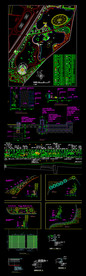 园林道路绿化规划图纸
